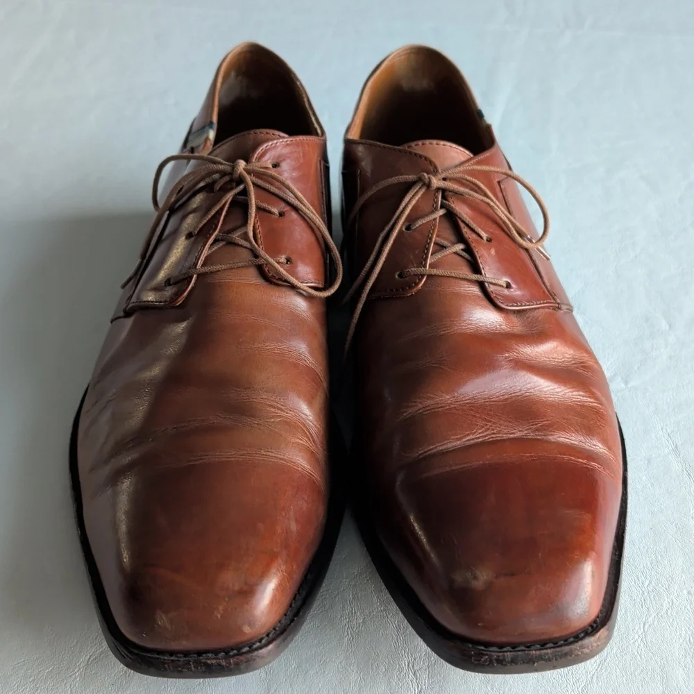 JOHN FLUEVOG Brown Leather Oxford Derby Lace Up Shoes Men's Size 11.5